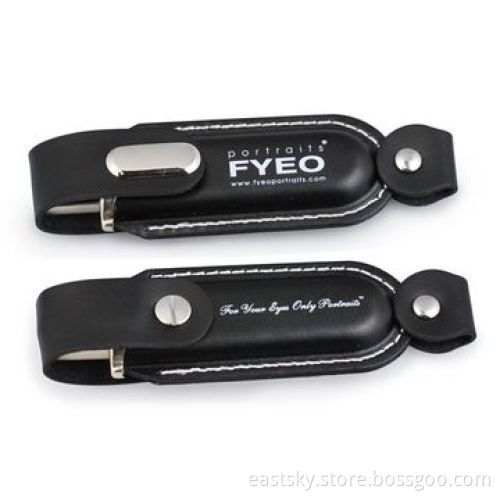 Leather Promotional Pen Drive, Logo Imprint and Advertisement Data Preloading are Warmly Welcome